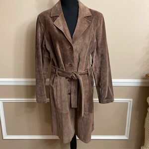 Bagatelle 100% Leather Coat Large EUC